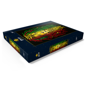 Darstellung des Puzzle Motivs Rasta Löwe - Puzzleteile: 200