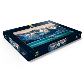 Darstellung des Puzzle Motivs Alaska Wale - Puzzleteile: 100