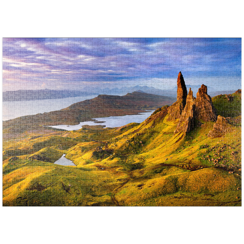 puzzleplate Old Man of Storr Sunrise, Isle of Skye, Schottland 1000 Puzzle