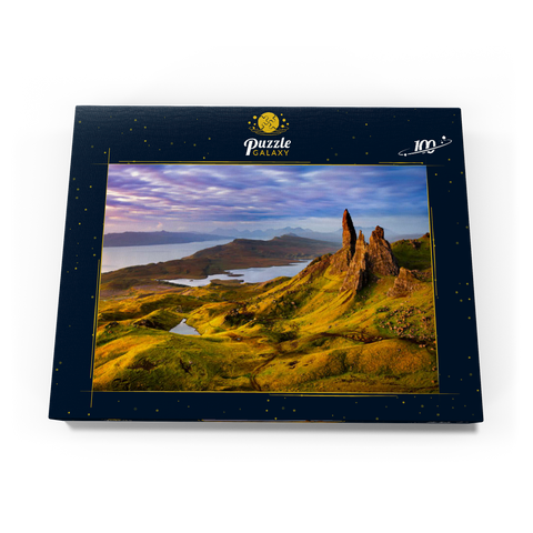 Old Man of Storr Sunrise, Isle of Skye, Schottland 100 Puzzle Schachtel Ansicht3