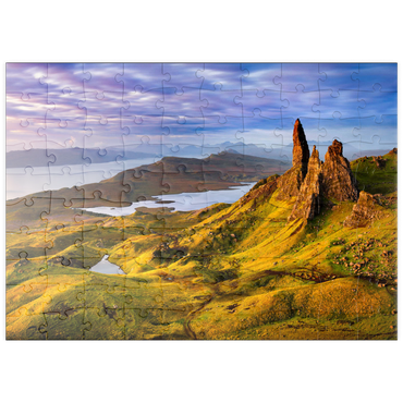 puzzleplate Old Man of Storr Sunrise, Isle of Skye, Schottland 100 Puzzle