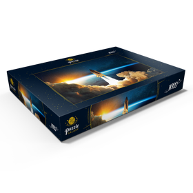 Darstellung des Puzzle Motivs Raumfähre startet in den Weltraum - Puzzleteile: 1000