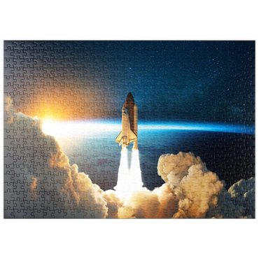 puzzleplate Raumfähre startet in den Weltraum 500 Puzzle