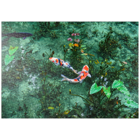 Darstellung des Puzzle-Motivs Monets Koi Teich in der Stadt Seki in der Präfektur Gifu, Japan – Puzzleteile: 1000