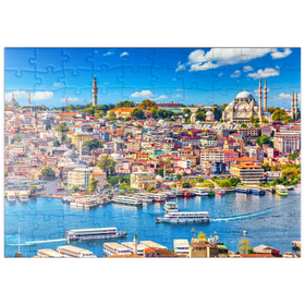 Darstellung des Puzzle Motivs Goldenes Horn, Istanbul - Puzzleteile: 100