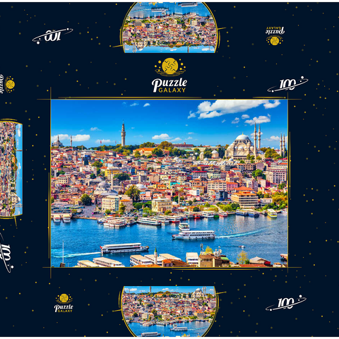 Goldenes Horn, Istanbul 100 Puzzle Schachtel 3D Modell