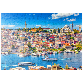 Darstellung des Puzzle Motivs Goldenes Horn, Istanbul - Puzzleteile: 200