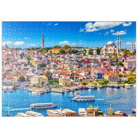 Darstellung des Puzzle Motivs Goldenes Horn, Istanbul - Puzzleteile: 500