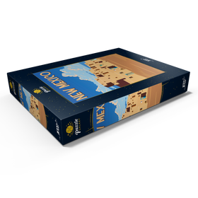 Darstellung des Puzzle Motivs New Mexico, USA, Art Deco style Vintage Poster, Illustration - Puzzleteile: 1000