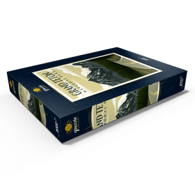 Darstellung des Puzzle Motivs Wyoming nationalpark, Art Deco style Vintage Poster, Illustration - Puzzleteile: 1000