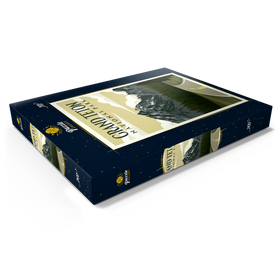 Darstellung des Puzzle Motivs Wyoming nationalpark, Art Deco style Vintage Poster, Illustration - Puzzleteile: 200