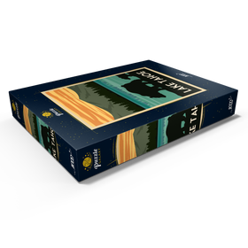 Darstellung des Puzzle Motivs Tahoe See - Nationalpark, Art Deco style Vintage Poster, Illustration - Puzzleteile: 1000