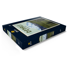 Darstellung des Puzzle Motivs Denali-Nationalpark, Alaska, Art Deco style Vintage Poster, Illustration - Puzzleteile: 100