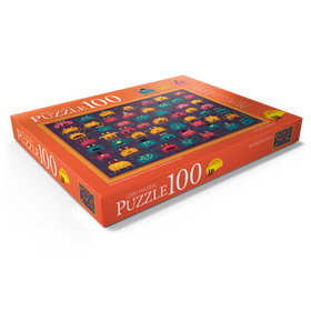 Darstellung des Puzzle Motivs 54 Monster - Puzzleteile: 100