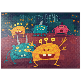 Darstellung des Puzzle-Motivs Monster Bande – Puzzleteile: 1000