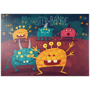 puzzleplate Monster Bande 1000 Puzzle