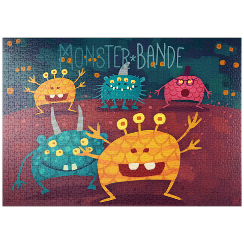 puzzleplate Monster Bande 1000 Puzzle