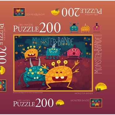 Monster Bande 200 Puzzle Schachtel 3D Modell