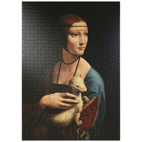 Darstellung des Puzzle-Motivs Dame mit dem Hermelin – Puzzleteile: 1000
