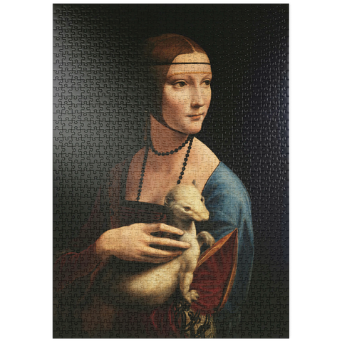 puzzleplate Dame mit dem Hermelin 1000 Puzzle