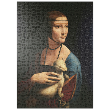 puzzleplate Dame mit dem Hermelin 500 Puzzle