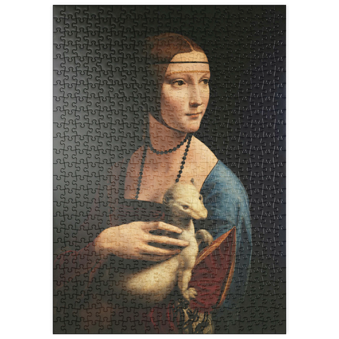 puzzleplate Dame mit dem Hermelin 500 Puzzle