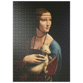 Darstellung des Puzzle Motivs Dame mit dem Hermelin - Puzzleteile: 500