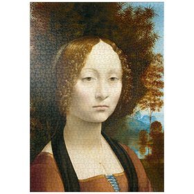 Darstellung des Puzzle-Motivs Ginevra de' Benci – Puzzleteile: 1000