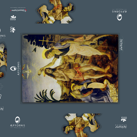 Taufe Christi (The Baptism of Christ) 500 Puzzle Schachtel 3D Modell