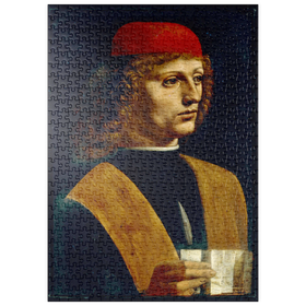 Darstellung des Puzzle-Motivs Bildnis eines jungen Mannes – Puzzleteile: 500