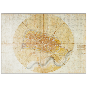 Darstellung des Puzzle Motivs Karte von Imola - Puzzleteile: 200