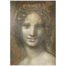 Darstellung des Puzzle-Motivs La Joconde nue oder Monna Vanna - details – Puzzleteile: 1000