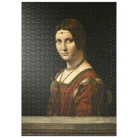 Darstellung des Puzzle Motivs La Belle Ferronnière - Puzzleteile: 500