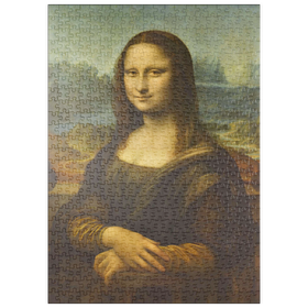 Darstellung des Puzzle Motivs Mona Lisa - Lisa del Giocondo - Puzzleteile: 500