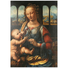 Darstellung des Puzzle-Motivs Madonna mit der Nelke – Puzzleteile: 1000