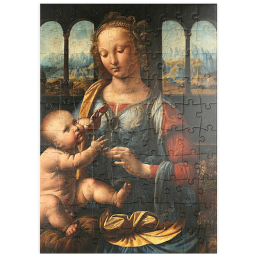 puzzleplate Madonna mit der Nelke 100 Puzzle