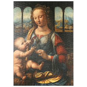 Darstellung des Puzzle Motivs Madonna mit der Nelke - Puzzleteile: 500