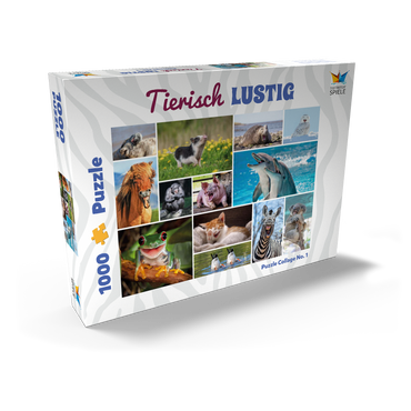 Tierisch Lustig - Collage No. 1 1000 Puzzle Schachtel Ansicht2