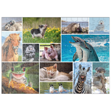puzzleplate Tierisch Lustig - Collage No. 1 200 Puzzle