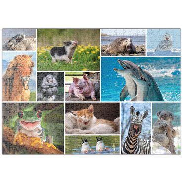 puzzleplate Tierisch Lustig - Collage No. 1 500 Puzzle