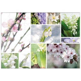 Darstellung des Puzzle Motivs Blütenpracht - Collage Nr. 2 - Puzzleteile: 100