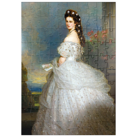 Darstellung des Puzzle-Motivs Kaiserin Sisi - Portrait No. 1 – Puzzleteile: 100