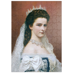 Darstellung des Puzzle Motivs Kaiserin Sisi - Portrait No. 2 - Puzzleteile: 100