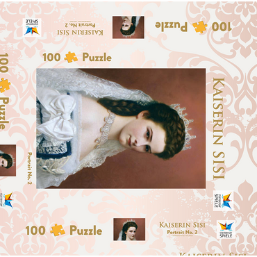 Kaiserin Sisi - Portrait No. 2 100 Puzzle Schachtel 3D Modell