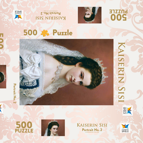 Kaiserin Sisi - Portrait No. 2 500 Puzzle Schachtel 3D Modell