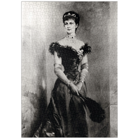 Darstellung des Puzzle Motivs Kaiserin Sisi - Portrait No. 3 - Puzzleteile: 1000