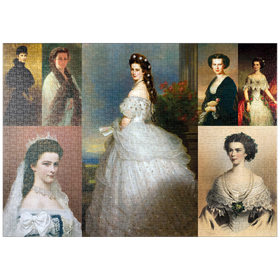 Darstellung des Puzzle-Motivs Kaiserin Sisi - Collage Nr. 1 – Puzzleteile: 1000