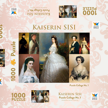 Kaiserin Sisi - Collage Nr. 1 1000 Puzzle Schachtel 3D Modell