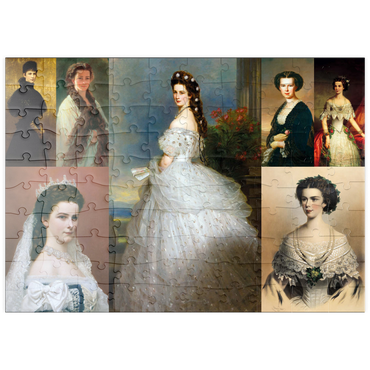 puzzleplate Kaiserin Sisi - Collage Nr. 1 100 Puzzle