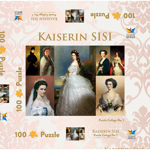 Kaiserin Sisi - Collage Nr. 1 100 Puzzle Schachtel 3D Modell
